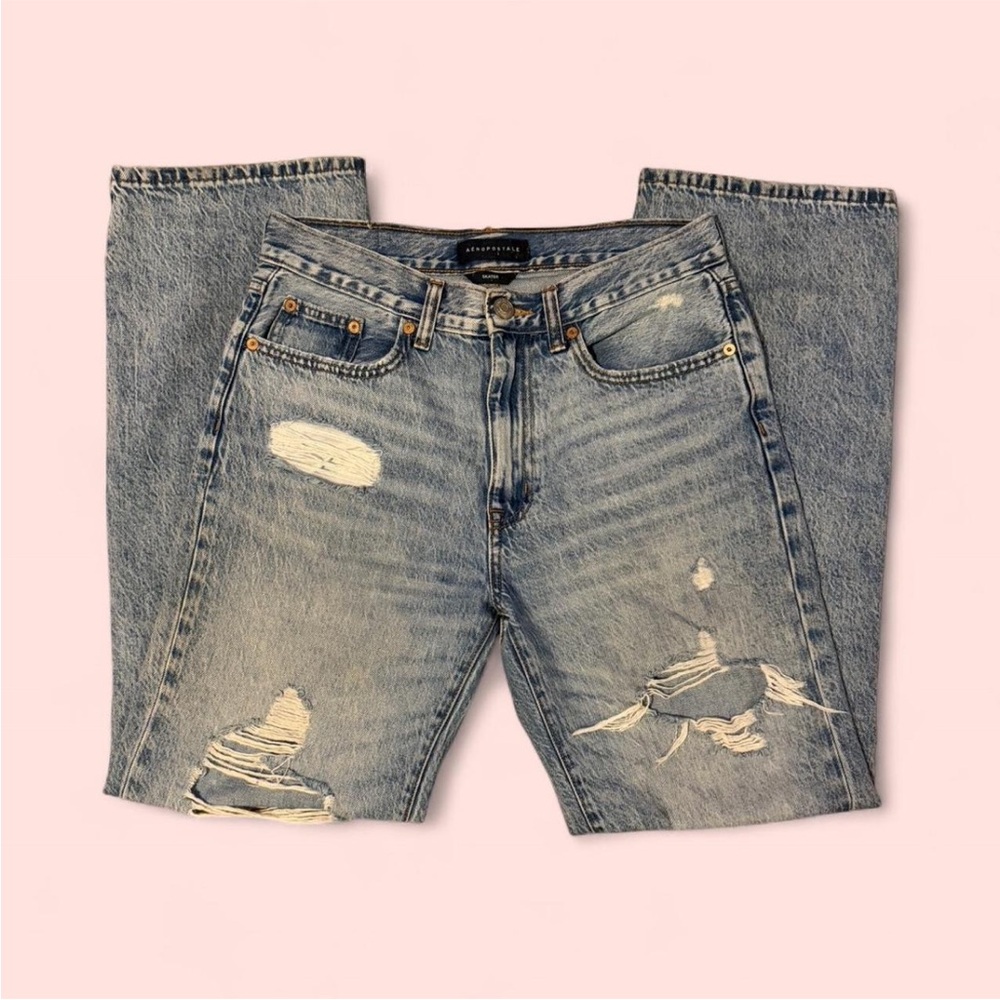 Aeropostale High Rise Ripped Skater Jeans – Size 4